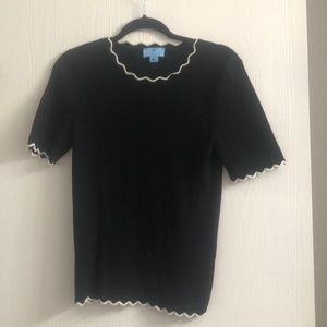 Clece scallop short sleeved sweater